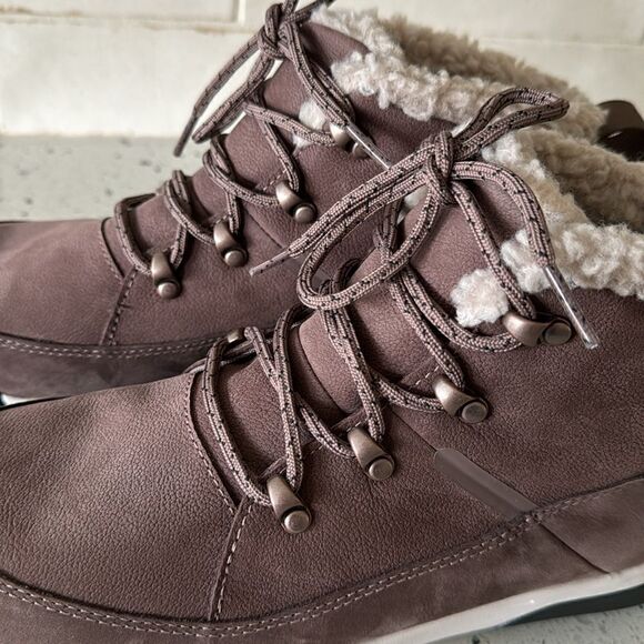 THE NORTH FACE Sierra Leather Mid Lace Waterproof Boots Performance Shoes Sz 9.5 - Picture 11 of 15